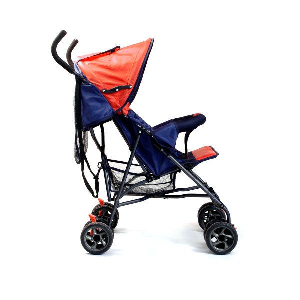 Wózek dziecięcy typu parasolka z wielopozycyjna budką - czerwony